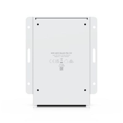 Fuente de Alimentación de 12V con Soporte para Batería de Respaldo SLA Opcional, Compatible con UniFi Retrofit Hub