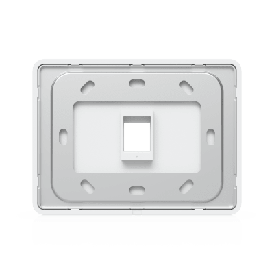 Placa de Pared Horizontal Universal para Keystone de 1 Puerto con Cubierta Pintable, Acabado Personalizable, Paquete con 4 Piezas