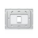 Placa de Pared Horizontal Universal para Keystone de 1 Puerto con Cubierta Pintable, Acabado Personalizable, Paquete con 4 Piezas