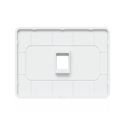 Placa de Pared Horizontal Universal para Keystone de 1 Puerto con Cubierta Pintable, Acabado Personalizable, Paquete con 4 Piezas