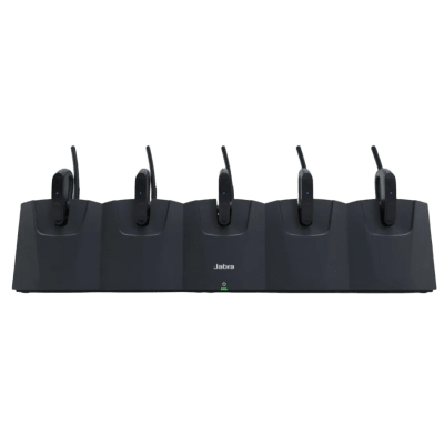 Estación de Carga / 5 Bays / Para Headset Perform 45 / Actualización Firmware USB / LED Indicadores / Rack 19 pulgadas / 2 Años Garantía