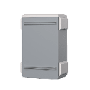 Gabinete de Acero Ventilado para Exterior 380 x 660 x 240 mm con Rieles DIN y 4 Placas Laterales para Montaje de Equipos por Fuera