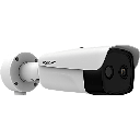 (HIKMICRO)Bala IP Dual / Térmica 25 mm (384 X 288 ) / Óptico 12.4 mm (4 Megapixel) / 100 mts IR / IP67 / PoE / VCA 3.0 / NEMA 4X / Termométrica / Detección de Temperatura y Fuego / Micro SD