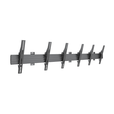 Soporte de Pared para TV / Riel Triple 400T / Capacidad 110 lbs (50 kg) / Compatible 32"-65" / VESA 100x100-600x400 mm / Ajuste Ángulo 5°-15° / Montaje Profesional