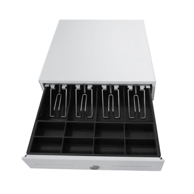 Cajón para Efectivo / Serie MK / 4 Compartimentos Billetes 5-8 Monedas / Clips Metálicos / Ranura de Inserción / Punto de Venta