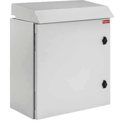 Gabinete Rack 12 UR ProTek Tipo 3R Exterior con Ventiladores Termostáticos / 61.2 cm x 60 cm x 61 cm (24.09 in x 23.6 in x 24 in) / Acero Gris RAL 7035 / Protección IP32 IK10