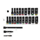 Juego de Dados de Impacto KNECT™ (M) / 3/8" Drive Profundo / SAE y Métrico / 23 Piezas / Adapters Multi-Propósito / MODbox™ Case
