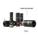 Juego de Dados de Impacto KNECT™ (M) / 3/8" Drive Profundo / SAE y Métrico / 23 Piezas / Adapters Multi-Propósito / MODbox™ Case