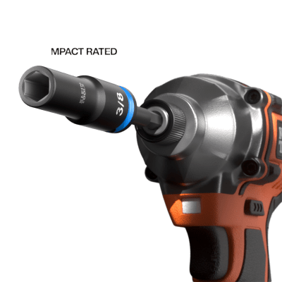 Juego de Dados de Impacto KNECT™ (M) / 3/8" Drive Profundo / SAE y Métrico / 23 Piezas / Adapters Multi-Propósito / MODbox™ Case