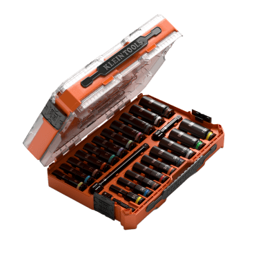 Juego de Dados de Impacto KNECT™ (M) / 3/8" Drive Profundo / SAE y Métrico / 23 Piezas / Adapters Multi-Propósito / MODbox™ Case