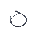 Cable con Conector Macho (Pigtail) / Forro Negro | Alimentación para Vcc con Puntas Libres | Polarizado | Largo 22 cm (8.66 Pulgadas) | Calibre 22AWG.