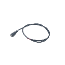 Cable con Conector Macho (Pigtail) / Forro Negro | Alimentación para Vcc con Puntas Libres | Polarizado | Largo 22 cm (8.66 Pulgadas) | Calibre 22AWG.