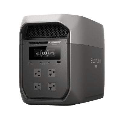 Estación de Energía Portátil EcoFlow DELTA 3 MAX, 2048Wh, Batería LiFePO4, Salida 2400W (Surge 4800W)