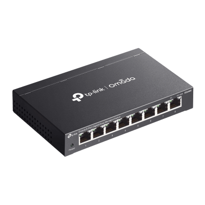 Switch Gestionado Easy Managed 8 Puertos Gigabit / 16 Gbps Capacidad / 11.9 Mpps Forwarding Rate / SDN Omada / VLAN 802.1Q / QoS / Gestión Cloud / Sin Ventilador