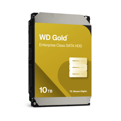 Disco Duro Empresarial WD Gold / SATA 6 Gb/s / 10 TB / 7200 RPM / Tecnología HelioSeal / ArmorCache / 5 Años Garantía / 2.5M Horas MTBF