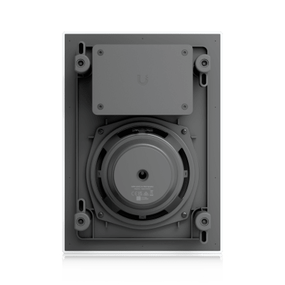 UniFi In-Wall Speaker Altavoz Empotrable de Pared / Woofer 6.5" 130W / Tweeter 1" Pivote ±15° / 8 Ohms / Cobertura Simétrica Axial de 90° / NDAA Compliant