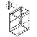 Soporte (Bracket) Universal de Acero para Montaje de PDU (Regleta Vertical) en Gabinetes y Racks