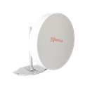 Antena de parabola profunda, blindada, con supresión al ruido de 4 ft, 4.9-6.4 GHz, Ganancia 37 dBi con SLANT de 45 ° y 90 °, ideal para hasta 100 km, Conectores N-hembra, montaje con alineación milimétrica.
