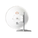 Antena de parabola profunda, blindada, con supresión al ruido de 4 ft, 4.9-6.4 GHz, Ganancia 37 dBi con SLANT de 45 ° y 90 °, ideal para hasta 100 km, Conectores N-hembra, montaje con alineación milimétrica.