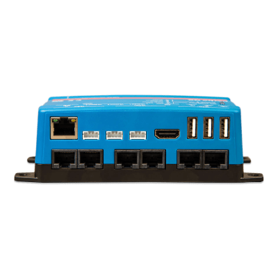 Centro de comunicaciones / Monitoreo remoto / Pantallas táctiles 5" y 7" / Conectividad Bluetooth / VRM / VE.Direct, VE.Bus, VE.CAN, USB