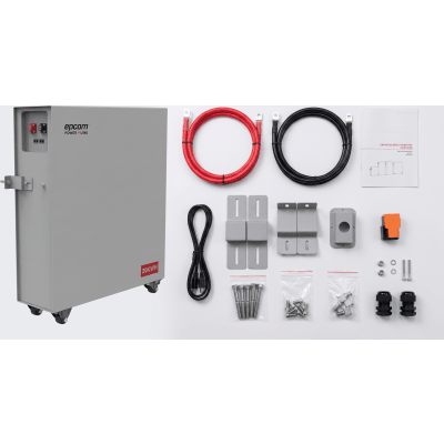 Batería de Litio Hierro Fosfato (LiFePO4) de 20 kWh, 51.2 Vcc, 392 Ah, Outdoor, Instalación en piso