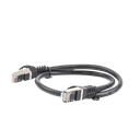 Cable de Parcheo FTP Cat6 - 0.5 Metros (1.64 Pies) - Negro