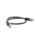 Cable de Parcheo FTP Cat6 - 0.5 Metros (1.64 Pies) - Negro