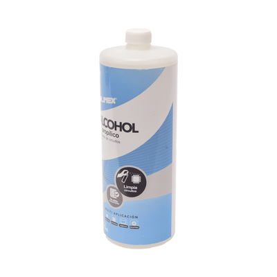 Alcohol Isopropilico para limpieza de equipos de vídeo, fibra óptica, cómputo, y equipo telefónico 1000 mL