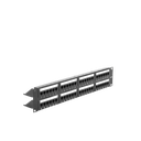 Panel de Parcheo de Impacto (110) UTP de 48 Puertos Cat5e 19 Pulgadas (48.26 cm), 2U con Barra para Organizar Cable