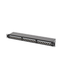 Panel de Parcheo de Impacto Blindado (STP) de 24 Puertos Cat5e, 19 Pulgadas