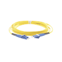 Jumper de Fibra Optica Monomodo 9/125 OS2, LC-LC Duplex, OFNR (Riser), Color Amarillo, 3 Metros