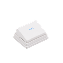 Caja de Pared Angulada Incluye 2 Jacks UTP Cat5e Keystone
