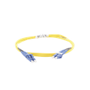 Jumper de Fibra Optica Monomodo 9/125 OS2, LC-LC Duplex, OFNR (Riser), Color Amarillo, 1 Metro