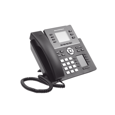 Teléfono IP Wi-Fi, Grado Operador, 4 líneas SIP con 4 cuentas, pantalla a color 2.8", puertos Gigabit, Bluetooth, PoE, codec Opus, IPV4/IPV6 con gestión en la nube GDMS