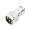Adaptador en Línea, de Conector N Macho Inverso a N Hembra, Níquel/ Oro/ Teflón.