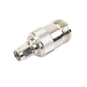 Adaptador en Línea, de Conector SMA Macho Inverso a N Hembra, Níquel/ Oro/ Teflón.