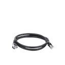 Cable de Parcheo FTP Cat6 - 1.0 Metro (3.28 Pies) - Negro