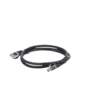 Cable de Parcheo FTP Cat6 - 1.0 Metro (3.28 Pies) - Negro