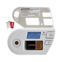 Detector Combo de Combinación de Gases Explosivos: Metano (GN), Propano (LP) y Monóxido de Carbono (CO), Con Pantalla Digital Retroiluminada, 120 Vca y Batería de Respaldo