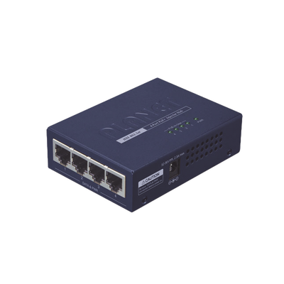 Inyector High PoE, de 4 Puertos Gigabit de Entrada, 4 Puertos PoE 802.3af/at Gigabit de Salida Para Cada Puerto, Hasta 30 W por interfaz