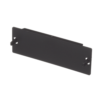 Placa Ciega FAP, Para Reservar Espacio de Uso Futuro en Paneles de Fibra Óptica, Color Negro