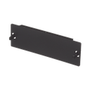 Placa Ciega FAP, Para Reservar Espacio de Uso Futuro en Paneles de Fibra Óptica, Color Negro