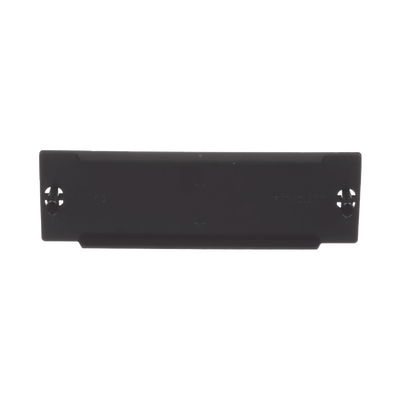 Placa Ciega FAP, Para Reservar Espacio de Uso Futuro en Paneles de Fibra Óptica, Color Negro