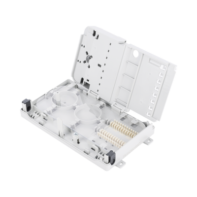 Caja Terminal de Fibra Óptica para instalación en interior, montaje en pared, 8 acopladores SC/APC monomodo, hasta 24 empalmes