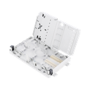 Caja Terminal de Fibra Óptica para instalación en interior, montaje en pared, 8 acopladores SC/APC monomodo, hasta 24 empalmes