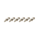 Paquete de 6 tornillos con tuercas de acero inoxidable 1/4 x 1 1/4”.