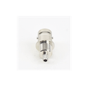 Conector BNC Hembra a 50 Ohm, Montaje Frontal en D-Plano, Anillo Plegable para Cables RG-174/U y RG-316/U, Niquel/ Oro/ Teflón.