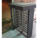 Torniquete Sencillo / Cuerpo Completo / Interior/Exterior / 100% Acero con Pintura Gris / EJE CENTRAL de Acero Inoxidable /Acabado de Lujo / Alto Tráfico
