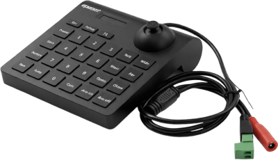 Mini Teclado controlador PTZ con pantalla LCD y joystick altamente resistente