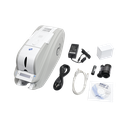 Kit de Impresora de tarjetas de PVC/ Cinta 250 impresiones/ Paq 100 tarjetas PVC/ Software / Impresión UN SOLO LADO / Laminación opcional
